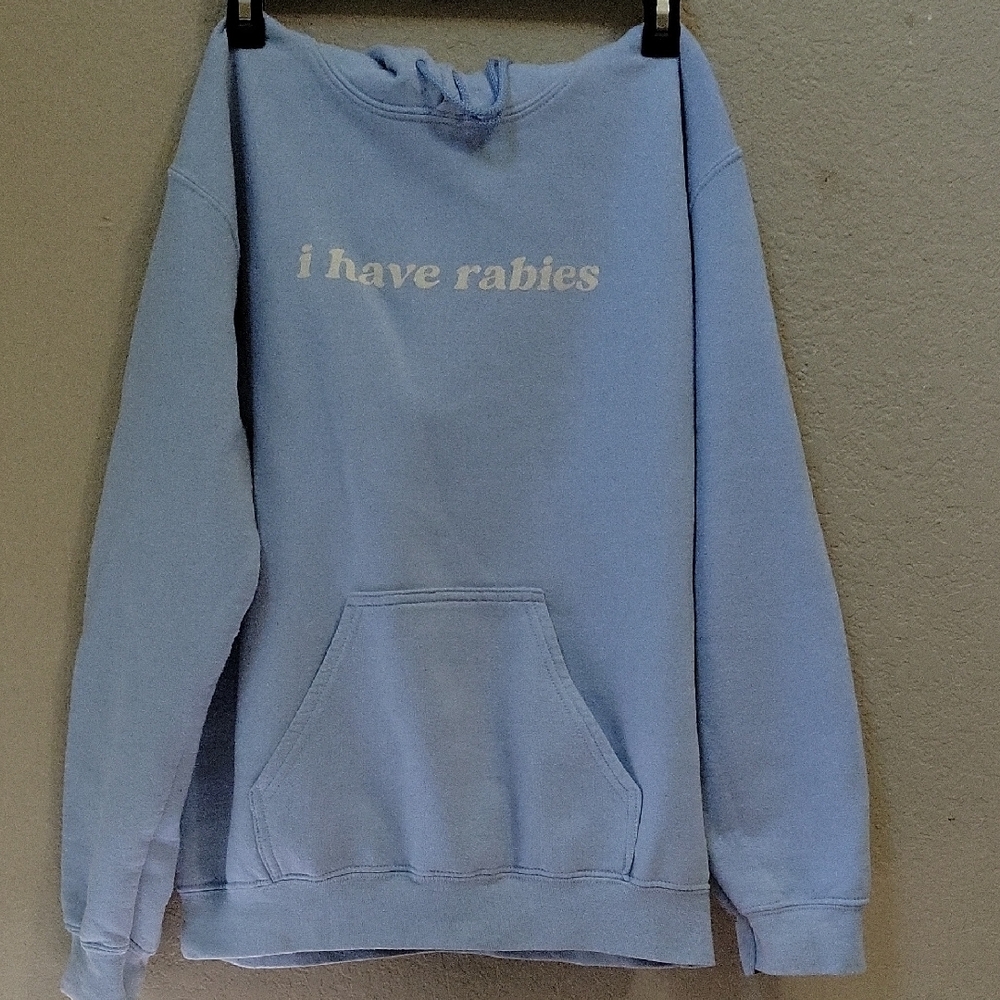 Gildan Heavyweight Blue Small Hoodie